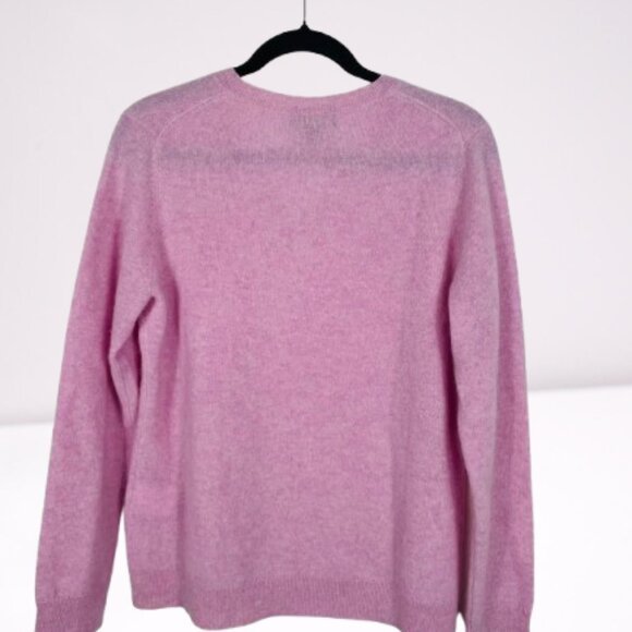 Charter Club NWOT 100% Luxury Cashmere V-Neck Pullover Sweater L Pink lavender - Picture 6 of 9